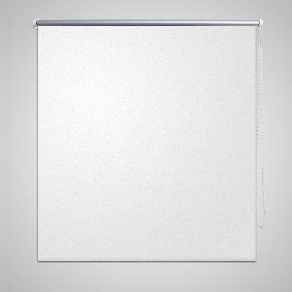 Roleta zaciemniająca 144,4x175 cm Szerokość tkaniny 140 cm biała vidaXL