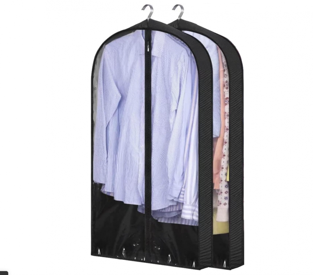 Torba do przechowywania ubrań, 60 x 10 x 152 cm, pyłoszczelna, chroni kurtki, sukienki i garnitury, z zamkiem błyskawicznym.