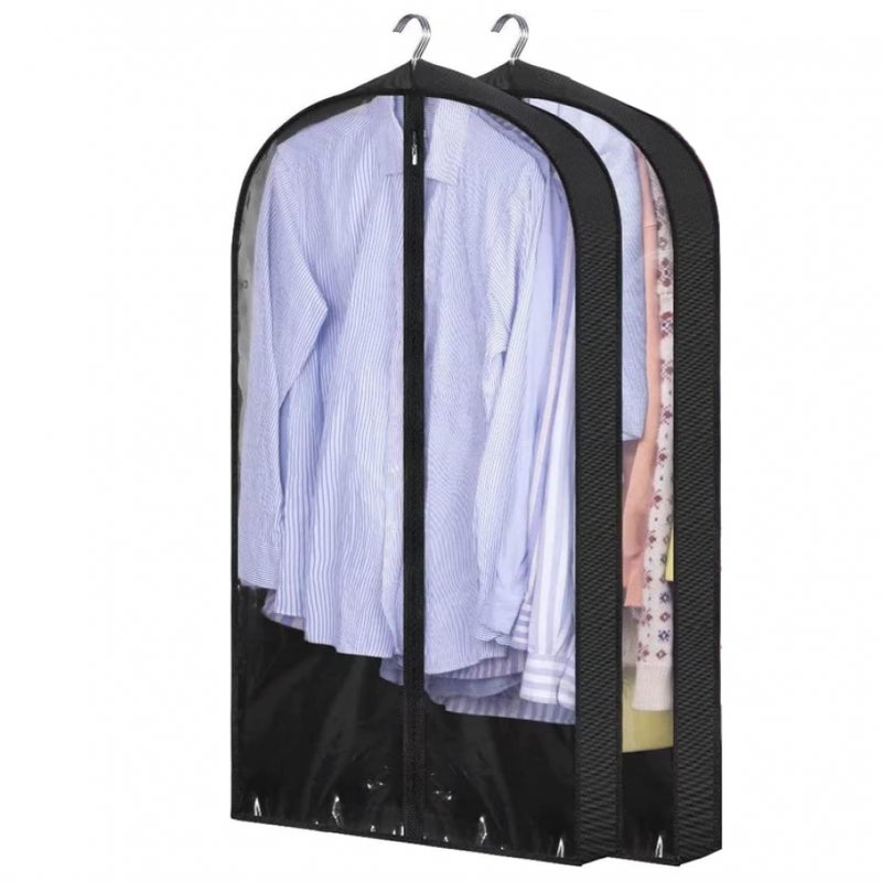 Torba do przechowywania ubrań, 60 x 10 x 152 cm, pyłoszczelna, chroni kurtki, sukienki i garnitury, z zamkiem błyskawicznym.
