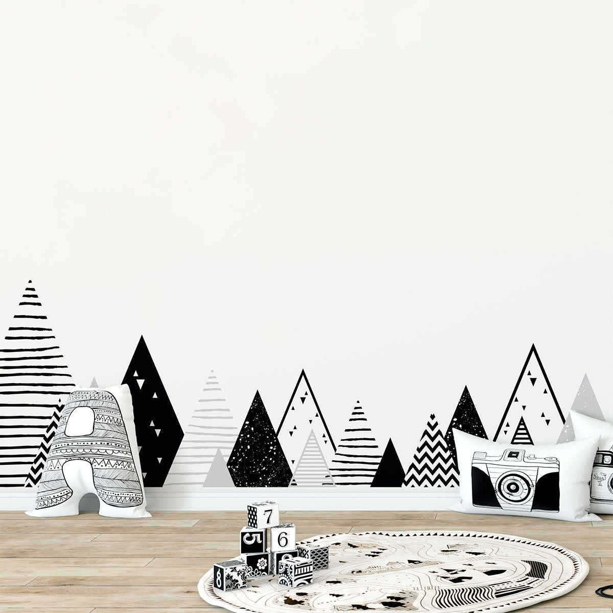 Adesivo bambino di montagna scandinavo manonka - Sticker adesivo - adesivi murali - 60x100cm - 6