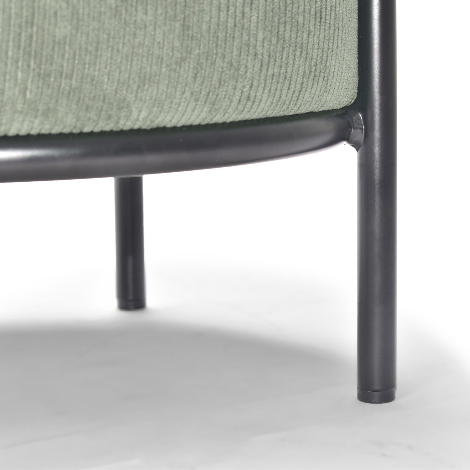 BONN VELVET - Petit pouf rond en velours côtelé - 3