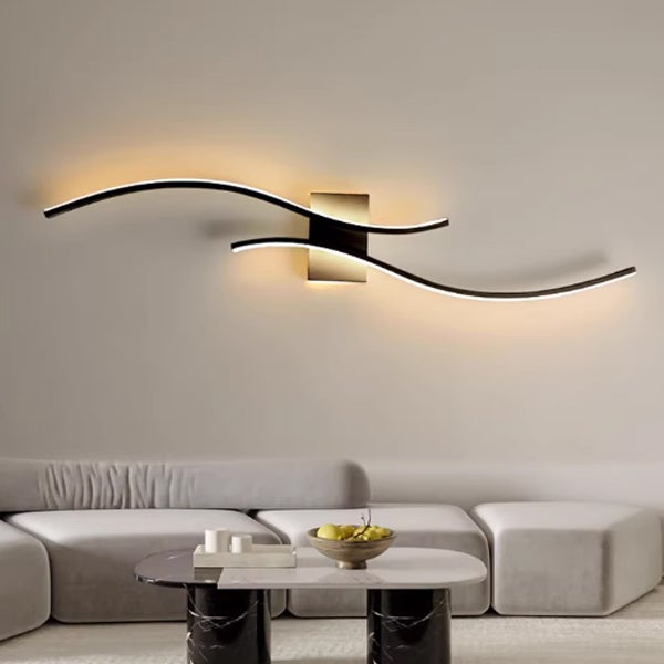 Lampka nocna z ciepłym światłem, długa lampa wewnętrzna, dekoracyjny kinkiet 60 cm, lampka nocna LED
