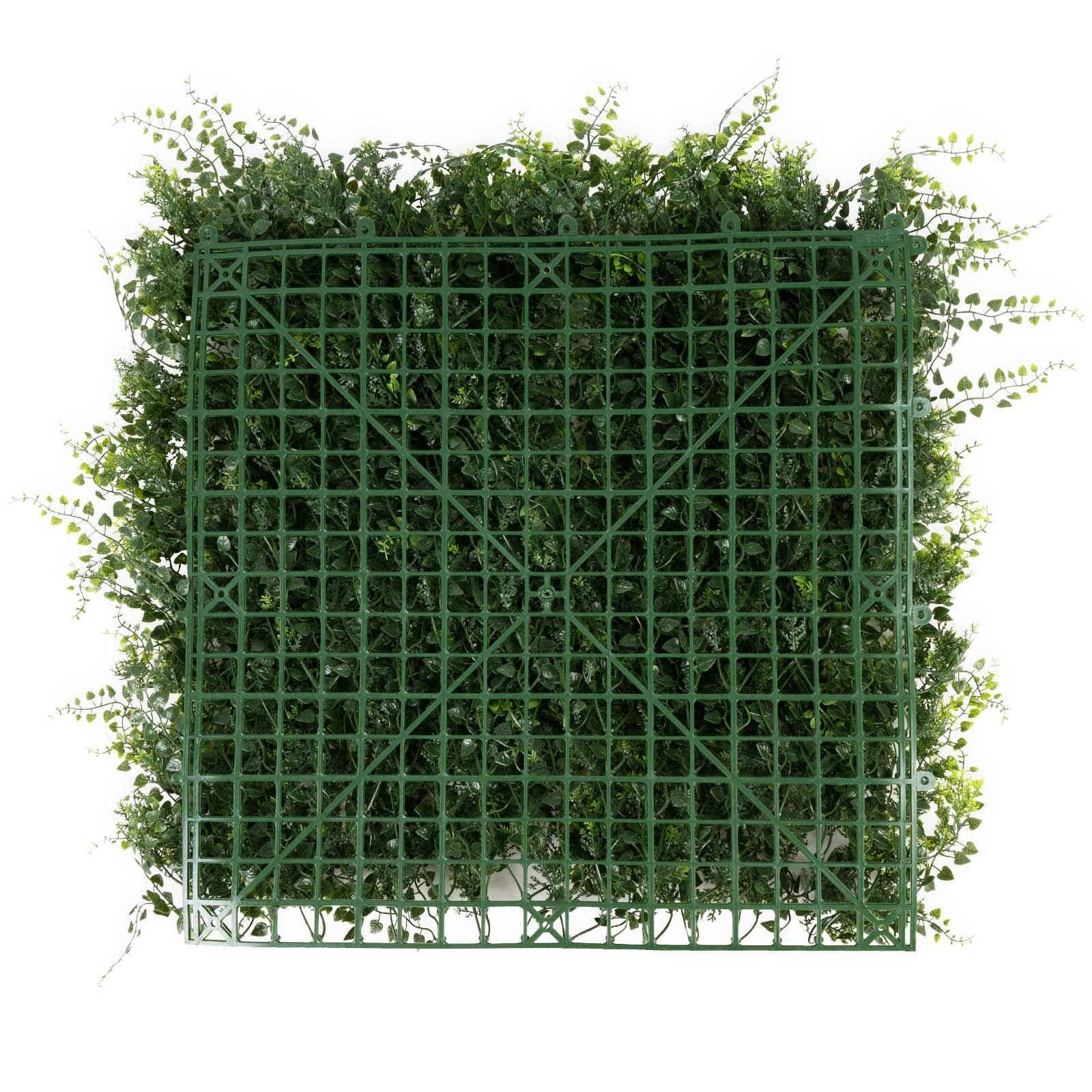 Décoration végétale artificielle, mur végétal simulé, décoration murale de fond artificielle 50 x 50 cm, quatre étages Milan - 2