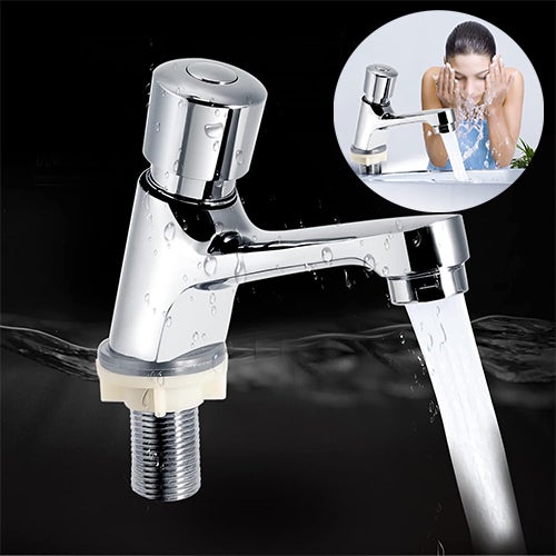 grifo de pulsación con temporizador, grifo de pulsación de agua