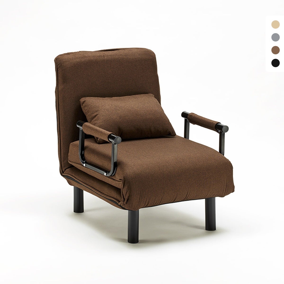 Le Roi Du Relax  Sillón Sofá Cama Plegable Individual De Tela Deborah , Leroy Merlin