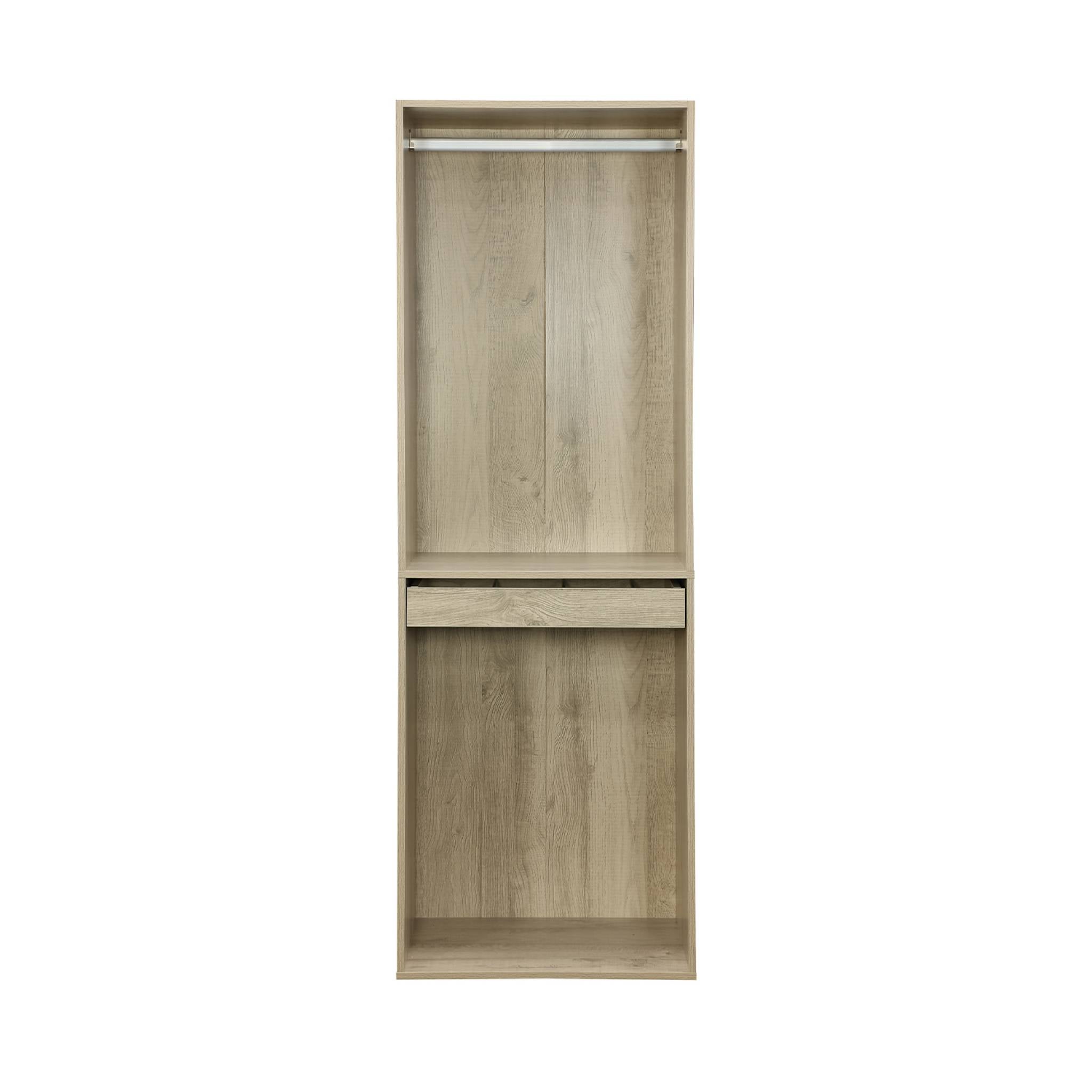 Module dressing avec penderie et porte-pantalons. naturel. panneaux stratifiés MODULO - 5