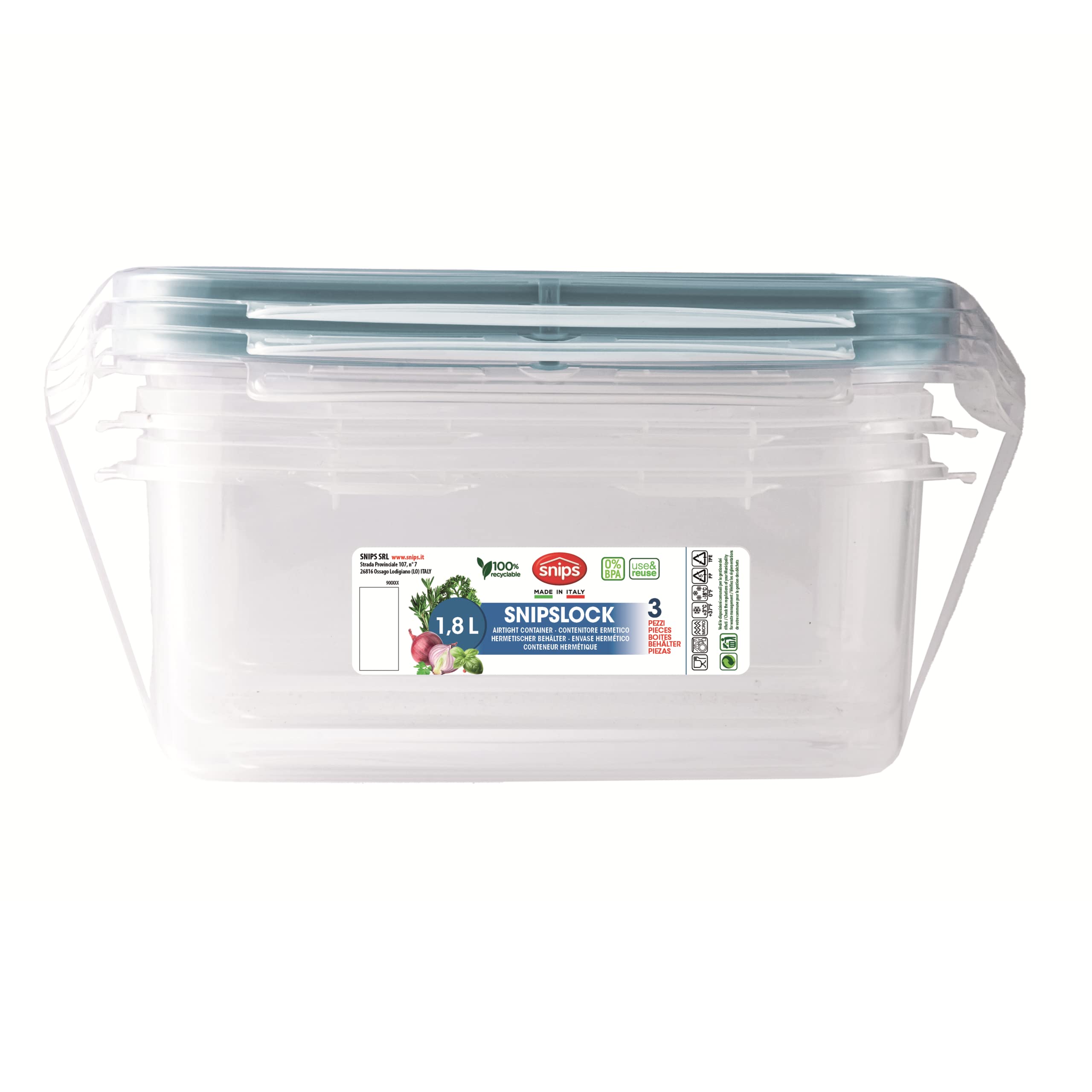 Contenitori per alimenti con coperchio trasparenti compostabili 300 ml