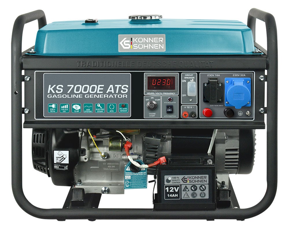Generator benzynowy „Könner &amp; Söhnen” KS 7000E ATS Moc maksymalna, kW 5.5