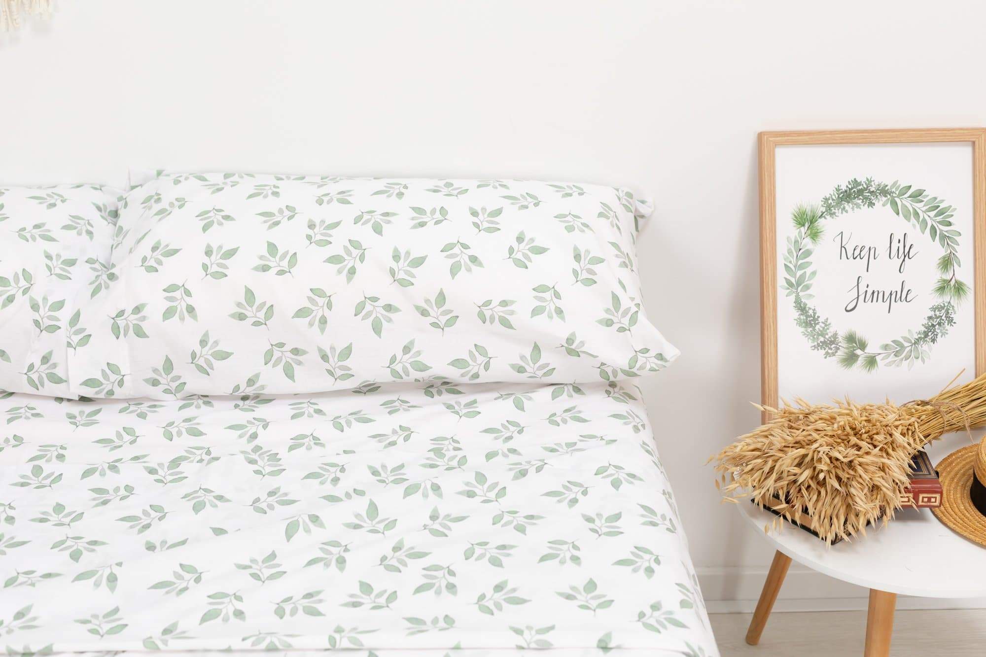 Ensemble de draps Hojitas 3 pc 160x200 (Lit 160) Vert - 5