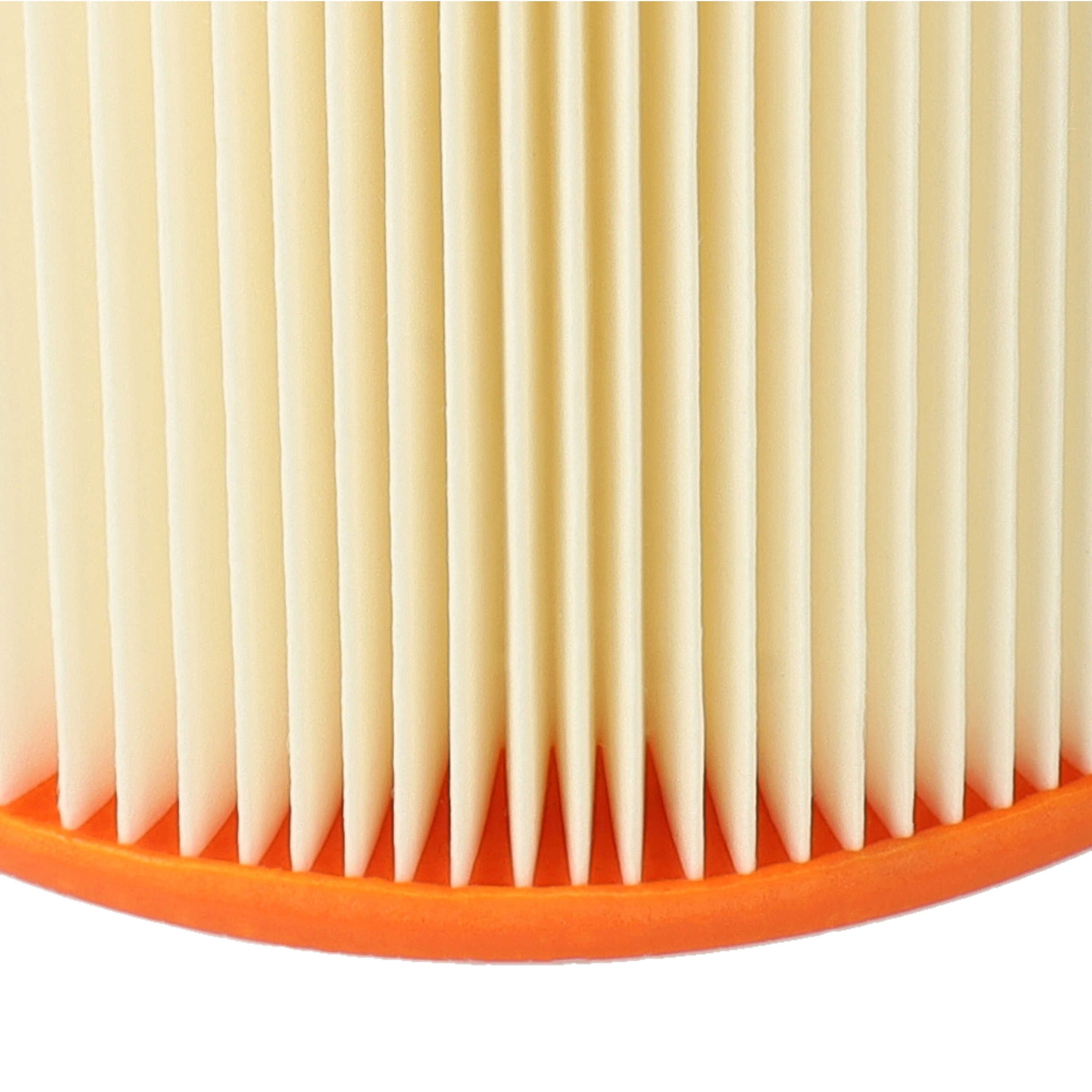 vhbw Filtre à lamelles compatible avec Nilfisk - Alto EC 480 E/IH/B1, EC 480-SW/B1, 30063, EC 480, EC 380-SW/B1 aspirateur à main - 5