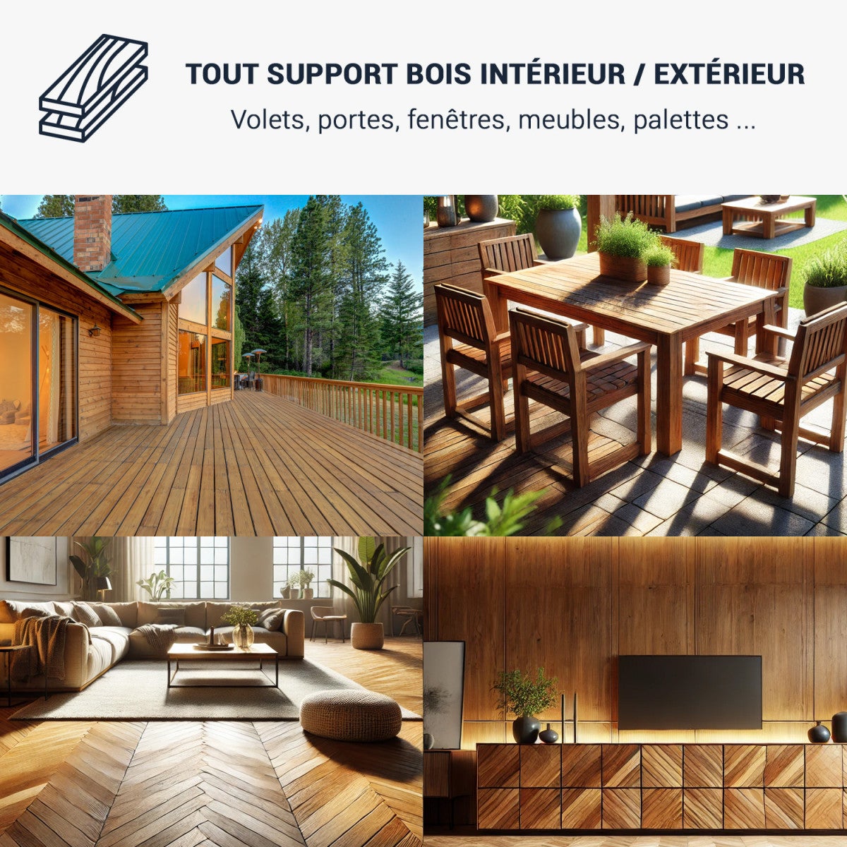 Lasure bois extérieur, intérieur - 13 teintes : ARCALASURE HYDRO Orme - 5 L - ARCANE INDUSTRIES - 3