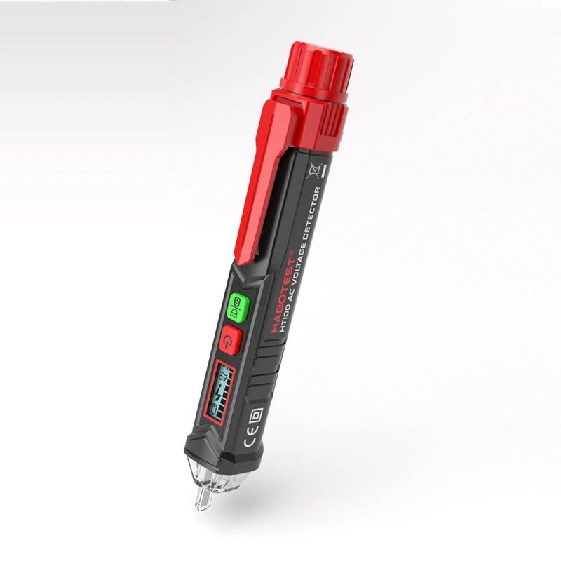 Rilevatore di tensione CA senza contatto, penna tester di tensione elettrica, indicatore LED, rilevatore di tensione 12V-1000V | Leroy Merlin Rilevatore di tensione CA senza contatto, penna tester di tensione elettrica, indicatore LED, rilevatore di tensione 12V-1000V | Leroy Merlin