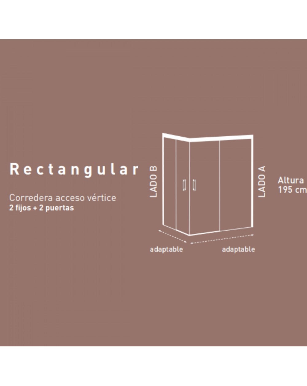 Parete doccia angolare 2 pannelli fissi 2 porte | Anteriore 90 - Laterale 80 cm | Vetro Trasparente 6mm Anticalcare Altezza 195cm | Nero opaco - 7