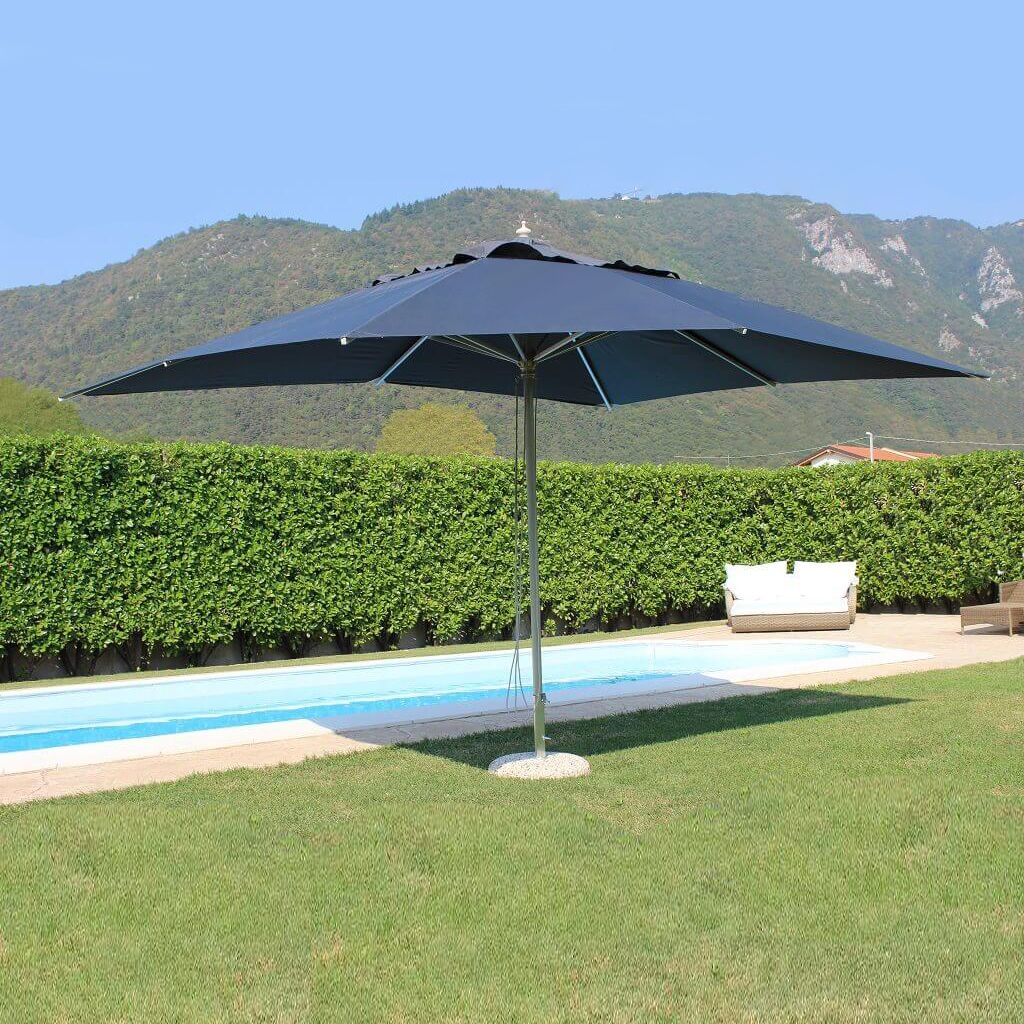 Milani Home S.r.l.s. Ombrellone Da Giardino 3 X 4 Palo Laterale Grigio Telo Grigio Per Esterno Giar 2792360