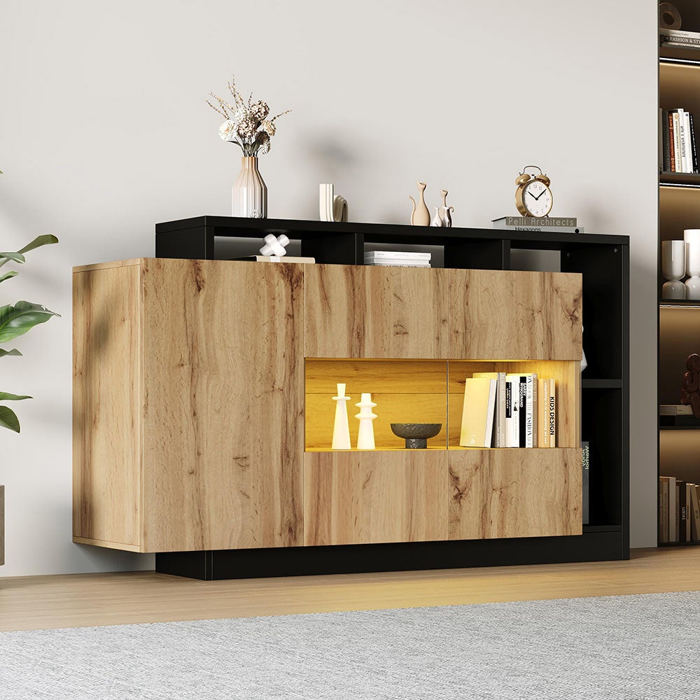 Buffet de salle à mangeà LED avec commande Bluetooth pour salon - 9