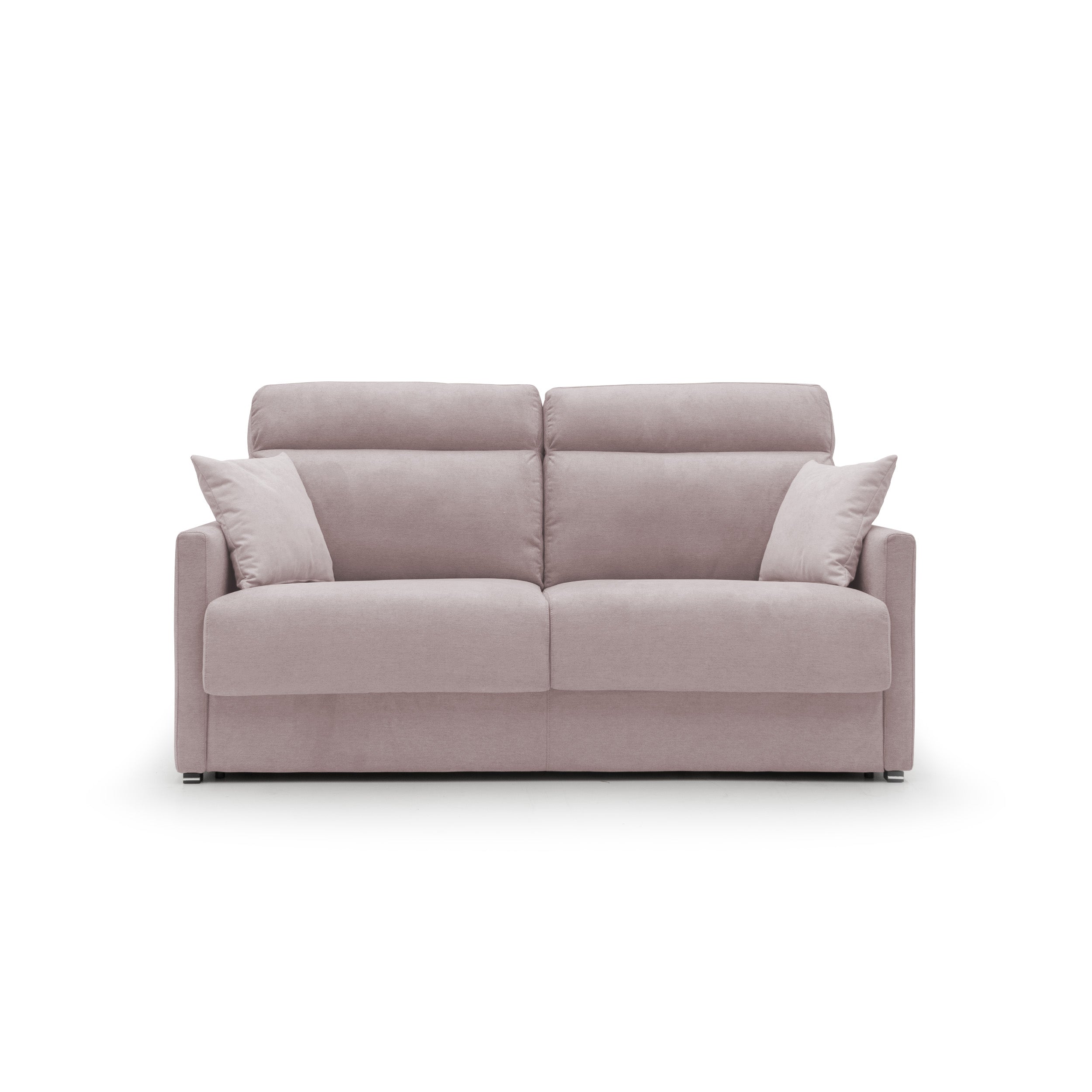Margot Canapé lit convertible en tissu doux imperméable T02 176 cm (mat. 140x197) rose - 3