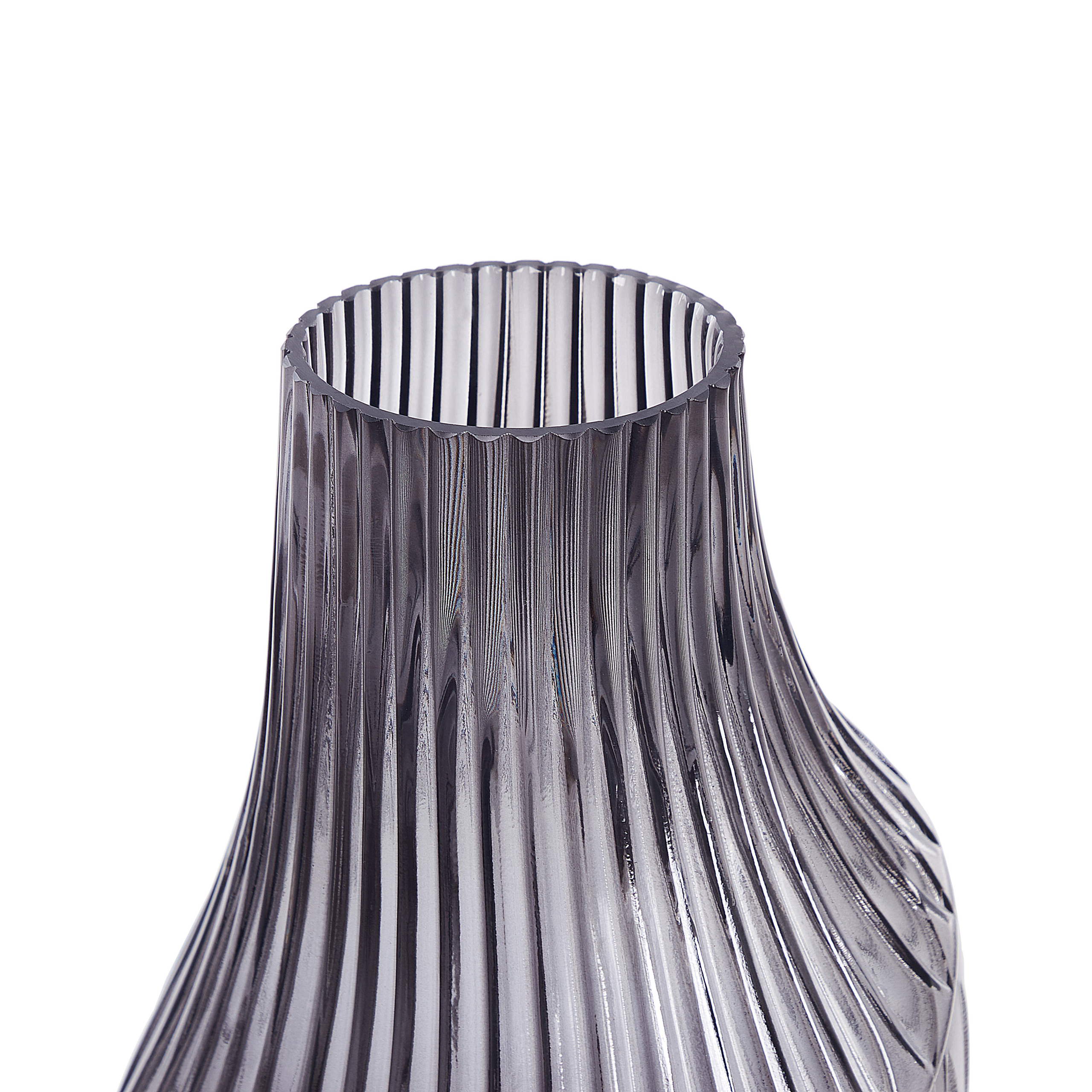 Vase à fleurs MYRSINA Verre 36 cm Gris - 7