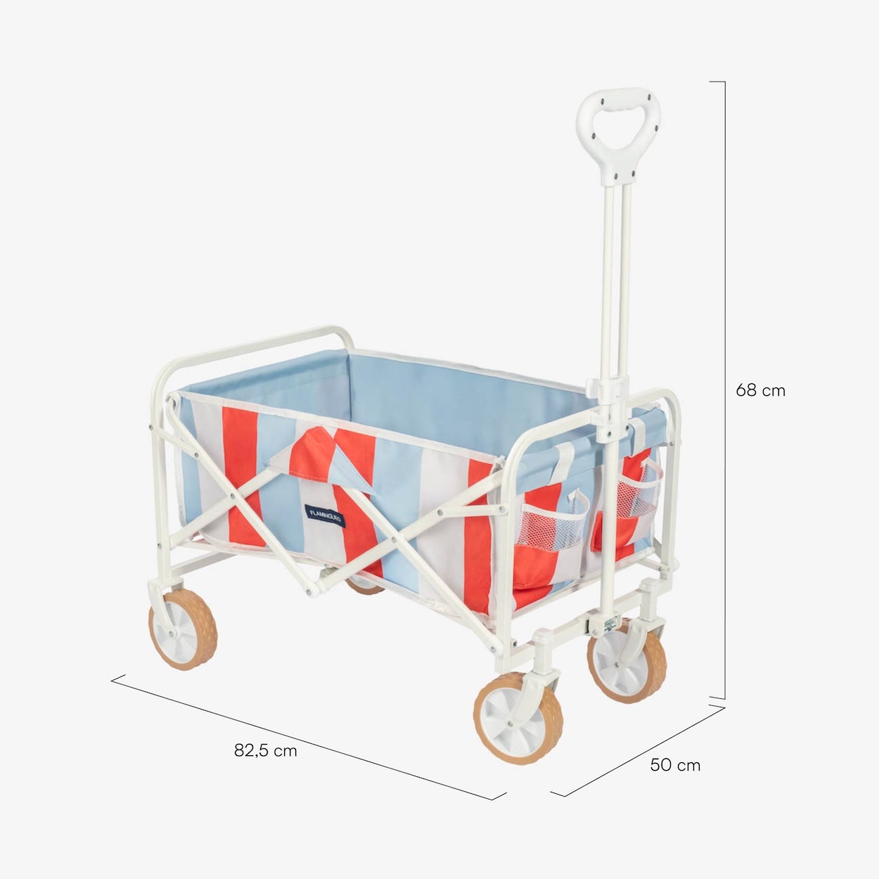 Flamingueo Carrinho Dobrável Multiusos Infantil Com Rodas Multicolor - 7