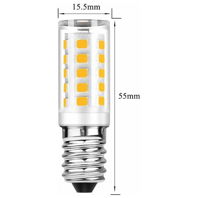 Lot de 10 Ampoule LED E14 - Blanc Chaud 3000K - 5W Equivaut à Ampoule Incandescente 50W - 500LM Non-Dimmable