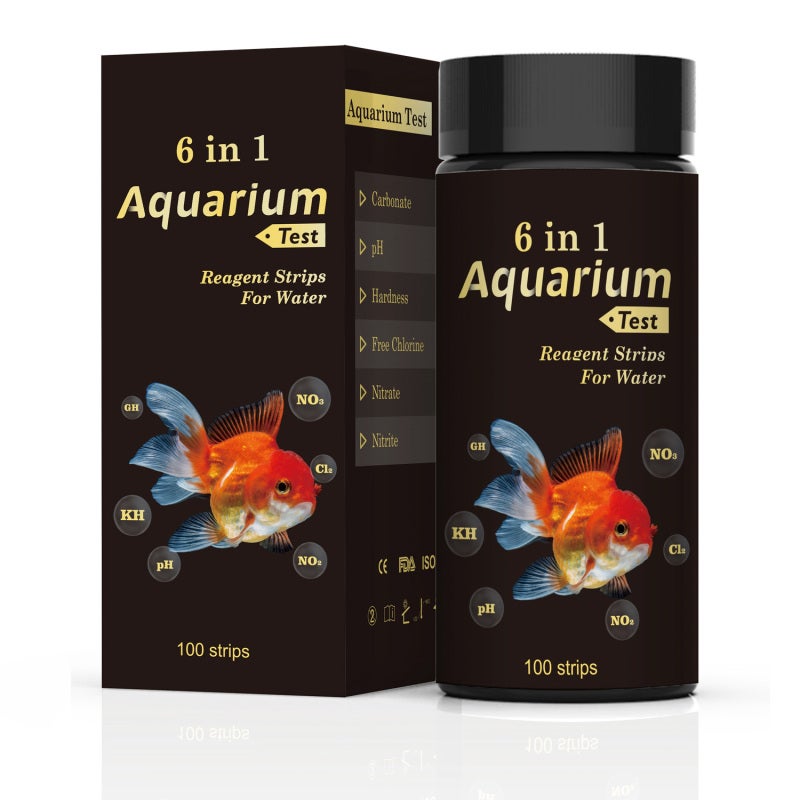Bandelettes de test, test de qualité de l'eau 6 en 1, 100 unités (pH, chlore, nitrate, nitrite, carbonate, dureté) - 3