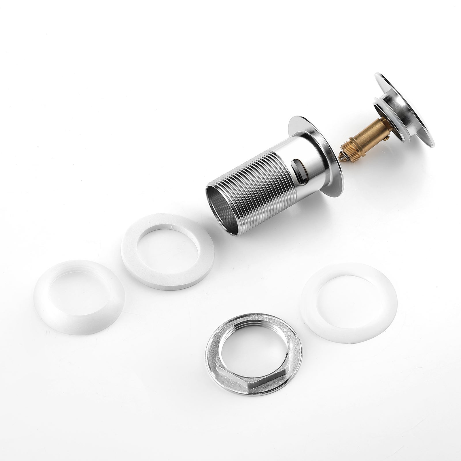 Auralum max Bonde Lavabo avec Trop Plein,Bonde Lavabo Salle Bain avec Couvercle Céramique Universelle Standard-G 1 ¼ - 9