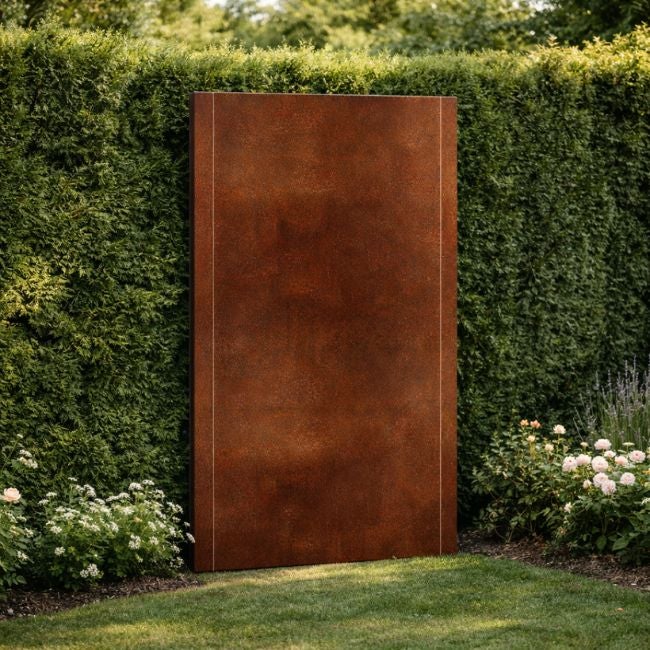 Panneau Brise Vue Métal Acier Corten Premium H.180 cm - madecoupesurmesure - 3