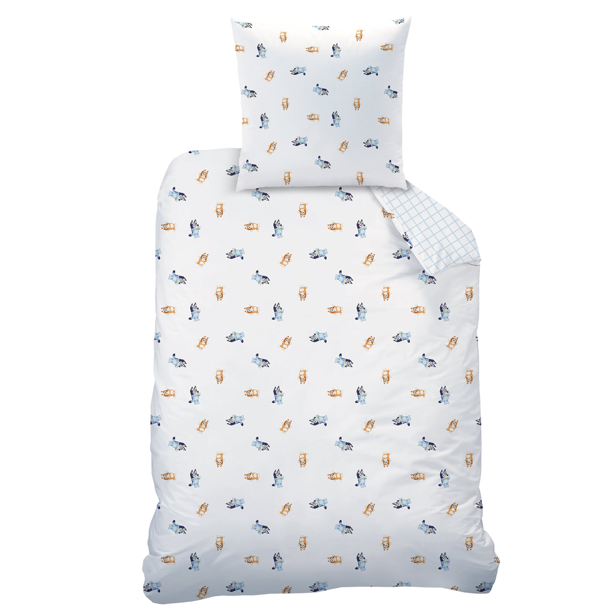 Parure de lit imprimée 100% coton, BLUEY HOURRA - 4