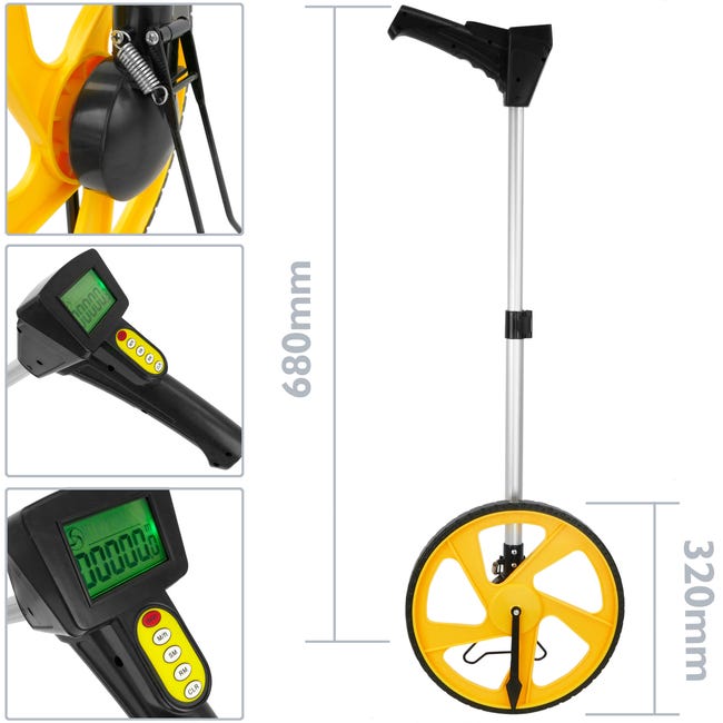 Ruota Di Misurazione Distanza - Portatile, 0-9999.9 M, Per Edilizia E Giardinaggio - Foto 10