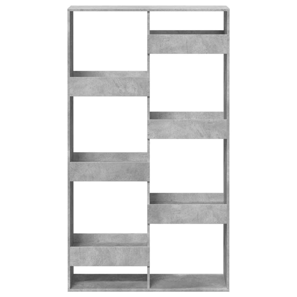 Estantería Librería，Armario de libros madera de ingeniería gris hormigón 100x33x175 cm CFW597363 - 4