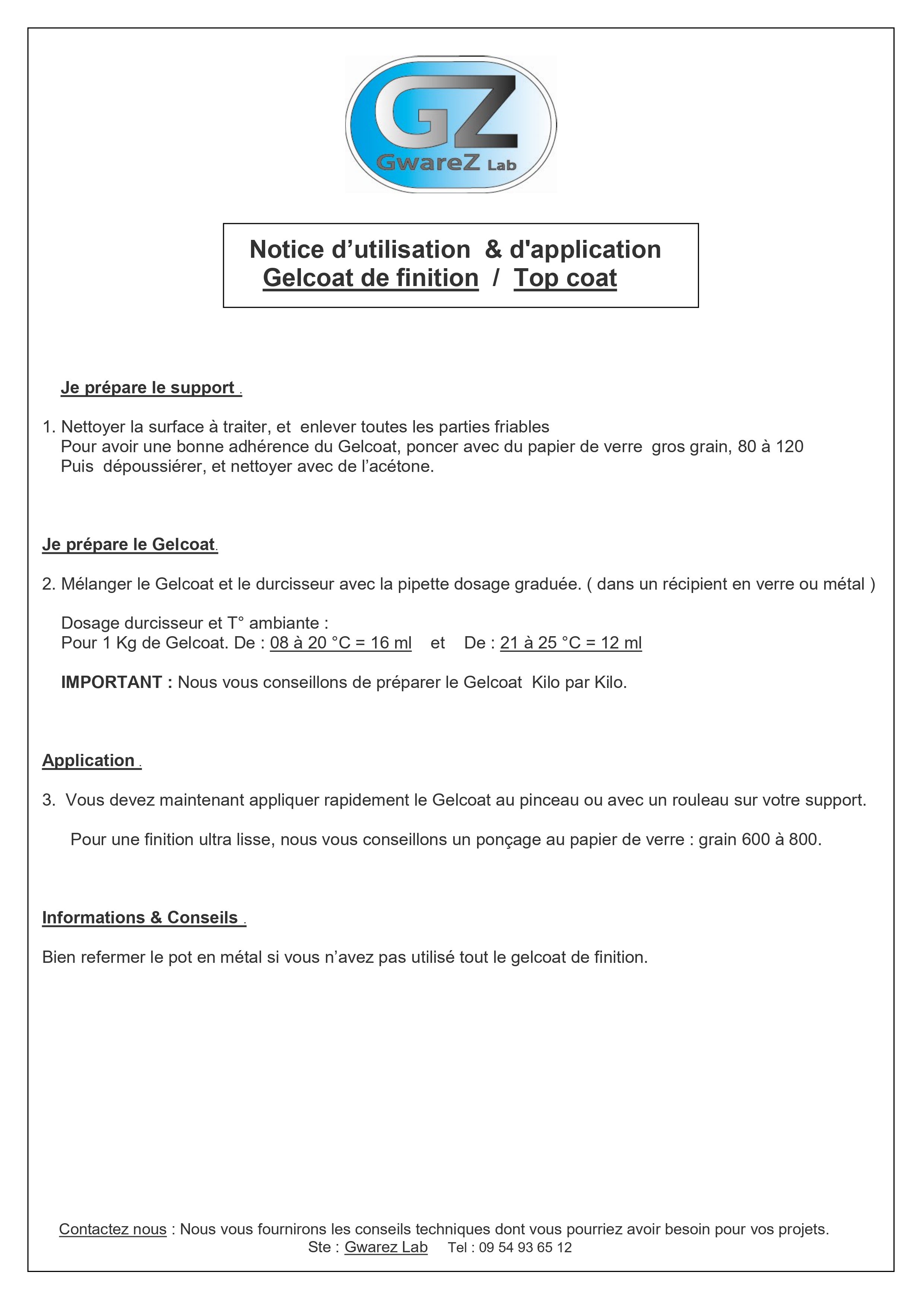 Gelcoat Blanc Gel Coat Bateau 5 kg + Catalyseur + Pipette de Dosage. Peinture bateau, Made in France - 6