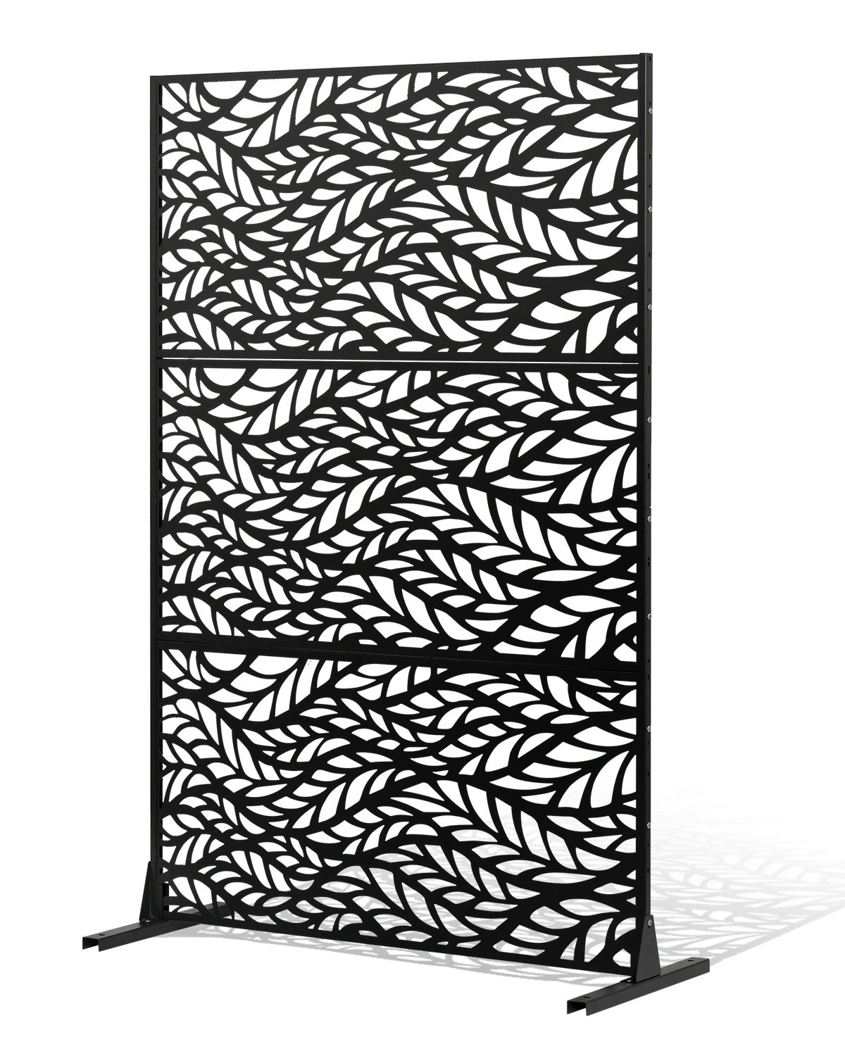Ekran Przegroda Prywatności Ekran Metalowy 120x50.8x183cm Czarny VEVOR