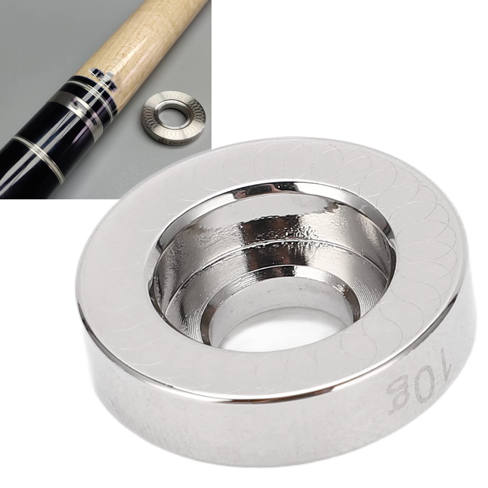 Anello Bilanciamento Stecca Biliardo - Set Con Protezione Giunzione - Foto 2