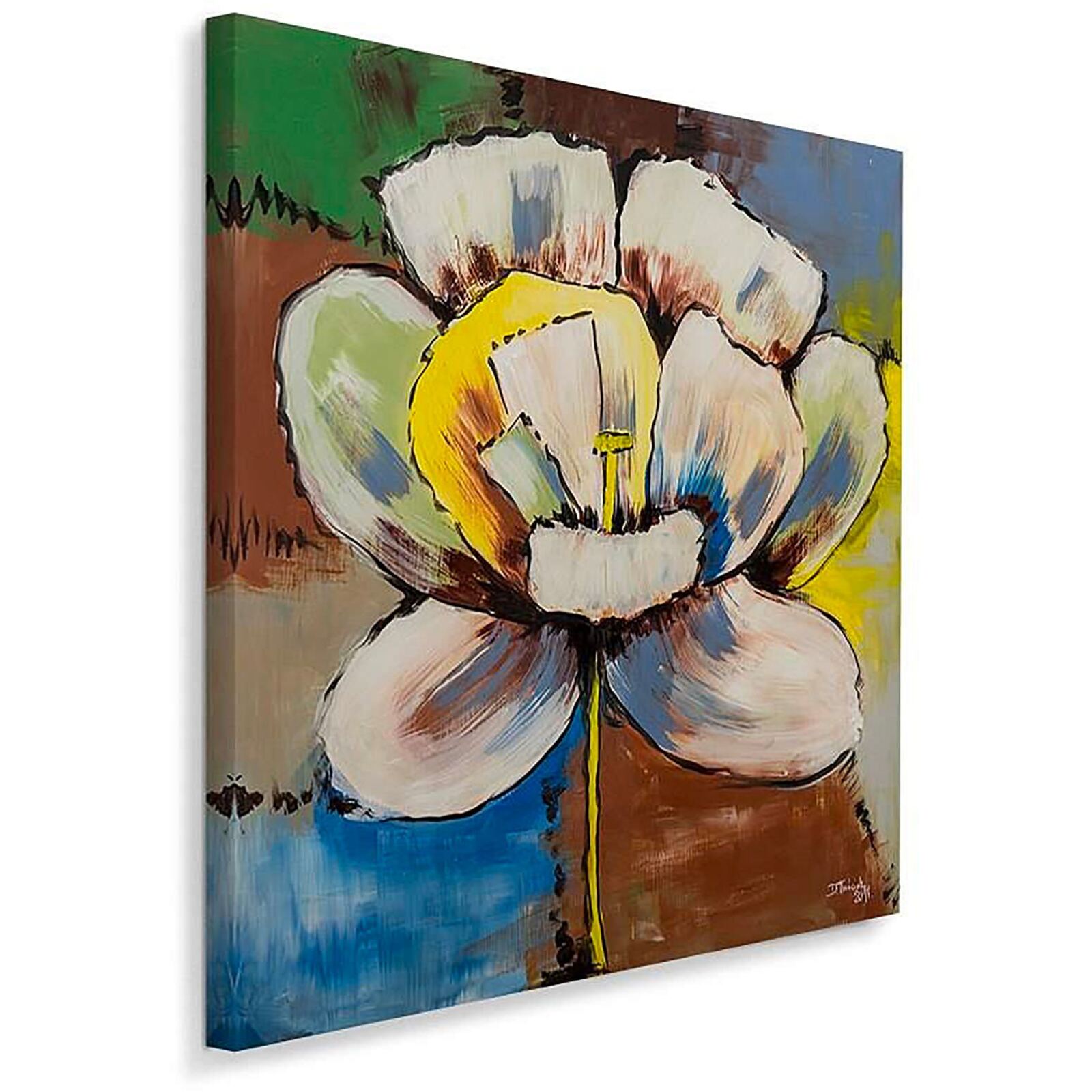Tableau grande fleur - 60 x 60 cm - 2