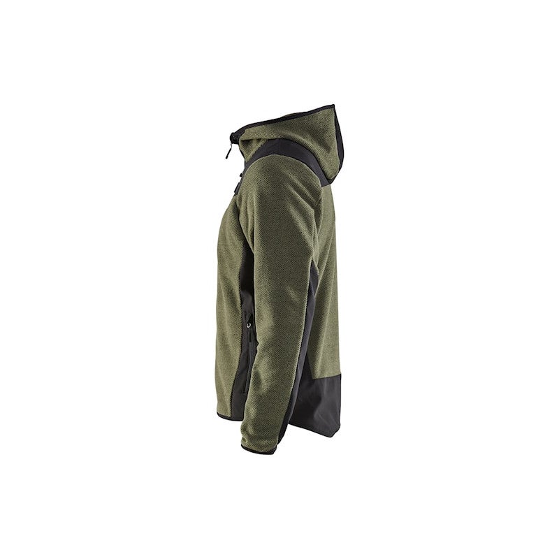 Veste tricotée avec softshell Vert foncé/Noir - Blaklader - Taille 2XL - 3