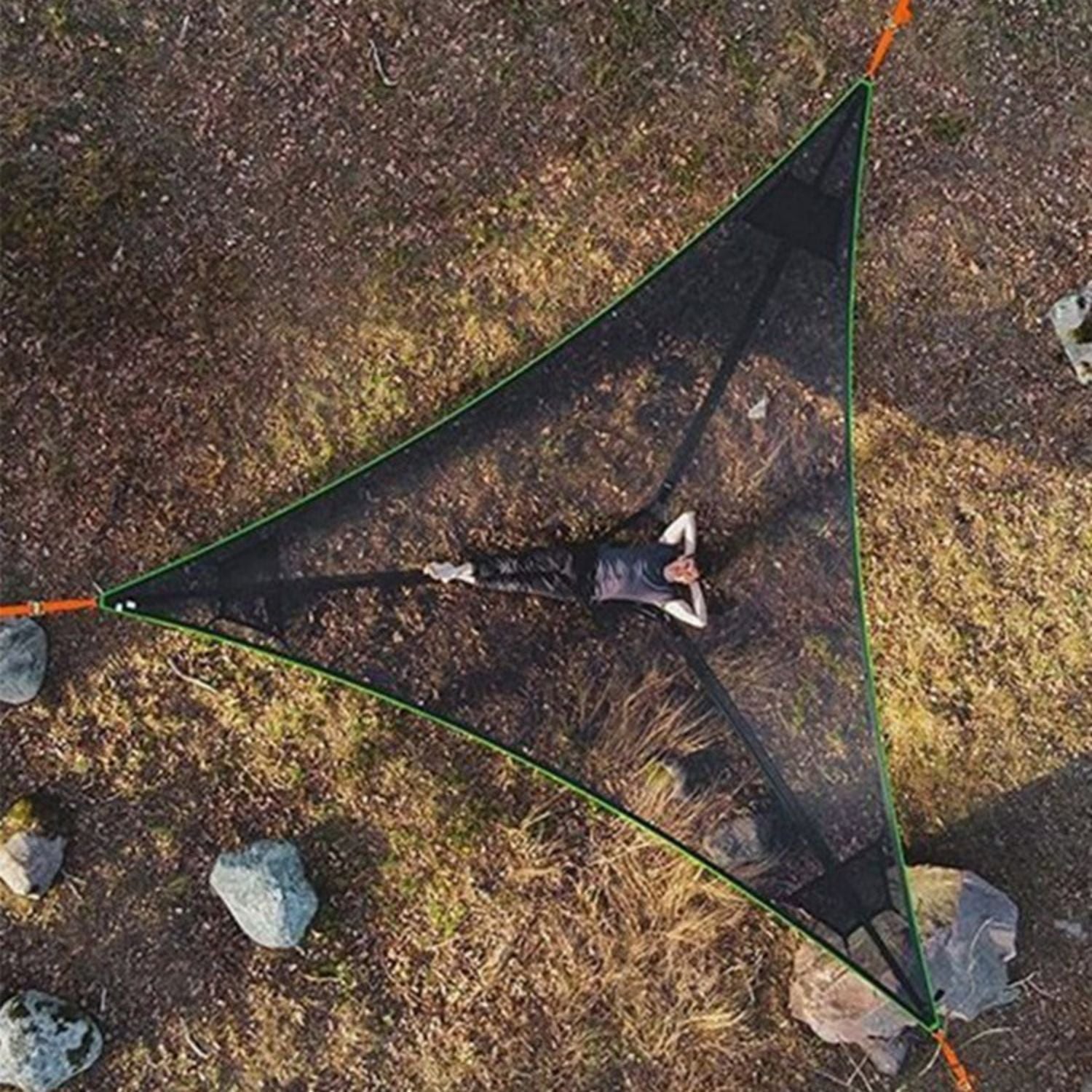 Hamac Triangulaire Extérieur Portable pour Plusieurs Personnes - 4