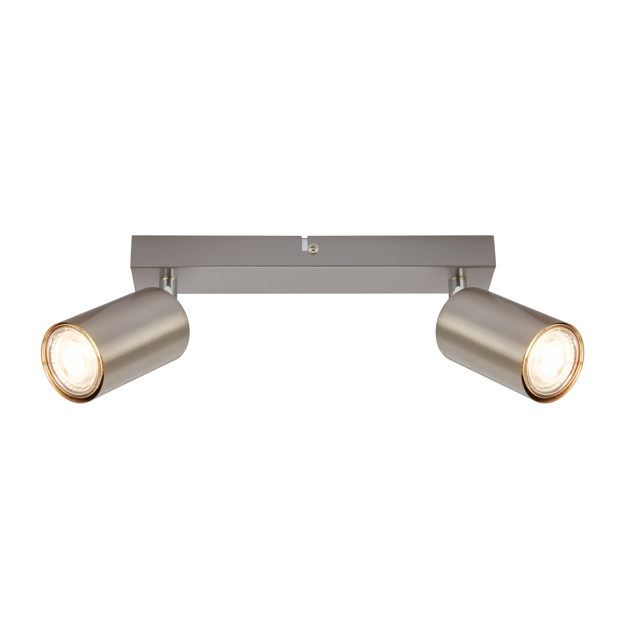 Philips Hue Plafonnier LED 4 Spots Orientables - Nickel Mat - GU10 Non Inclus - Design Moderne - Pour Maison/Bureau Lampe De Plafond