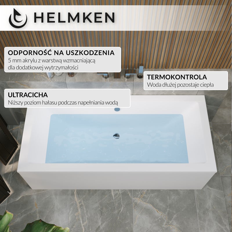 Wanna akrylowa Helmken Alvaro 155 x 70 / 23096001