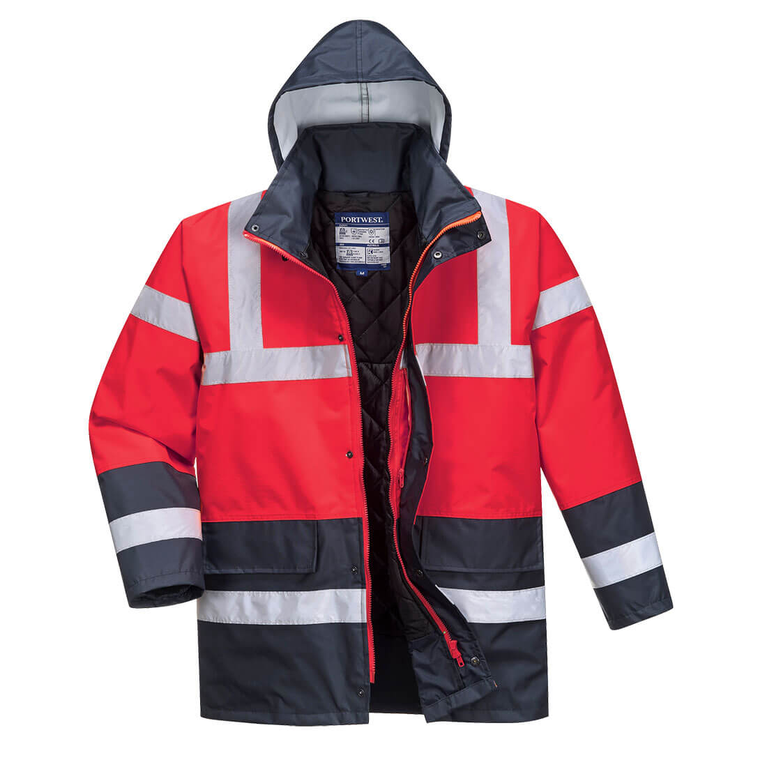 Parka de alta visibilidade para trânsito contrastante Amarelo / XXL - 7