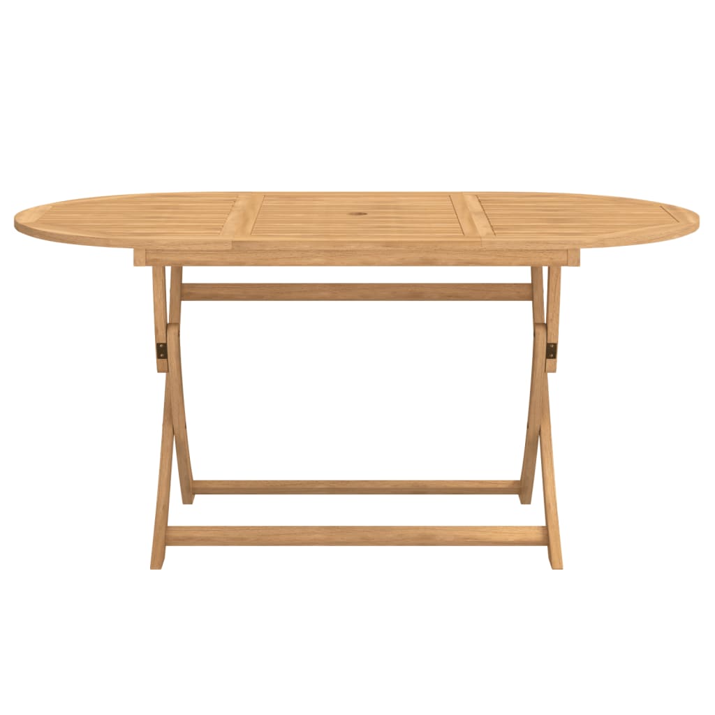 Table pliable de jardin 160x85x75 bois d'acacia solide - 4
