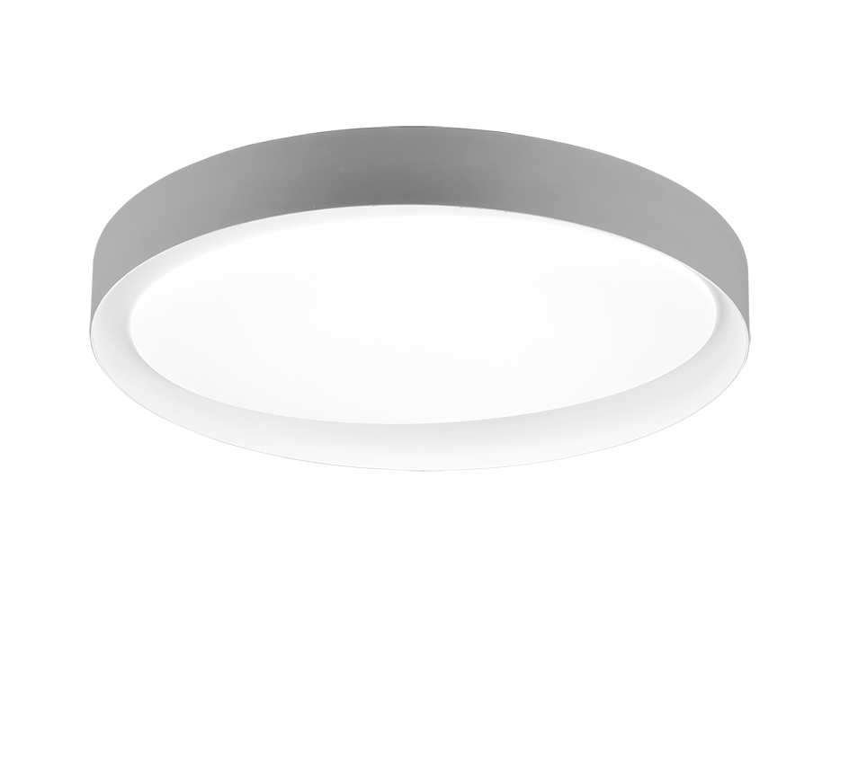 Plafon Zeta okrągły szaro-biały LED 24W 2700K-6000K 2000 lm wym: 7 x 48,5 cm IP20 tworzywo sztuczne RL