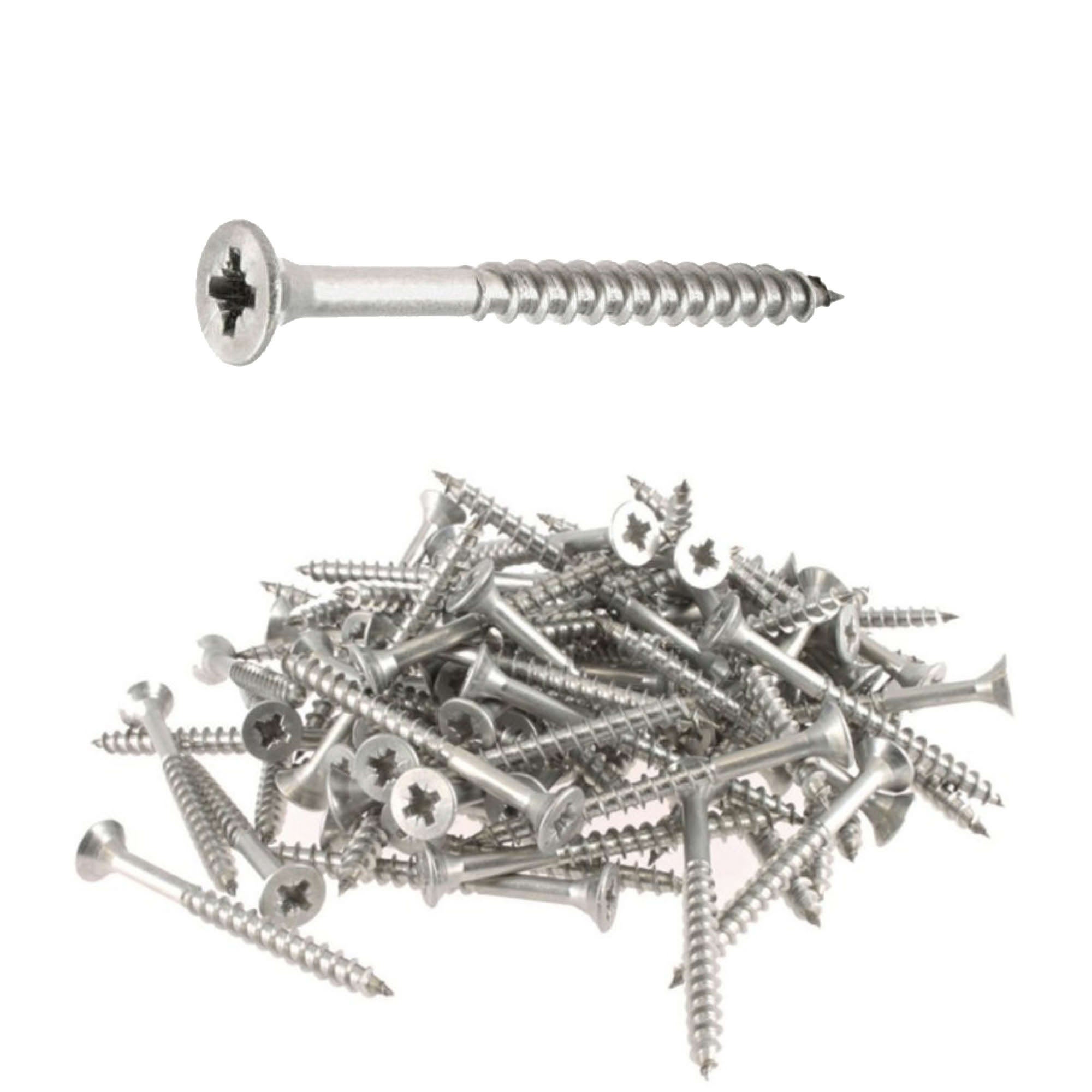 50 vis agglo tête fraisée pozidriv Inox A2 - Diamètre 5 mm - Longueur ...