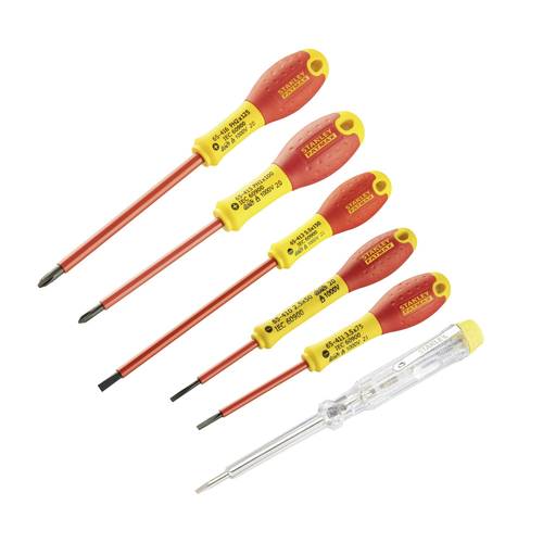 Coffret de tournevis isolés 1000V FatMax® - 6 pcs (Electricien / Phillips) STANLEY 0-65441 - 3
