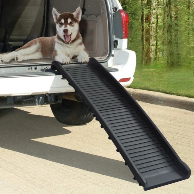 TRMLBE Rampe Pour Chiens Pliable Escalier Pour Grands Chiens En Plastique Rampe De Voiture Rampe