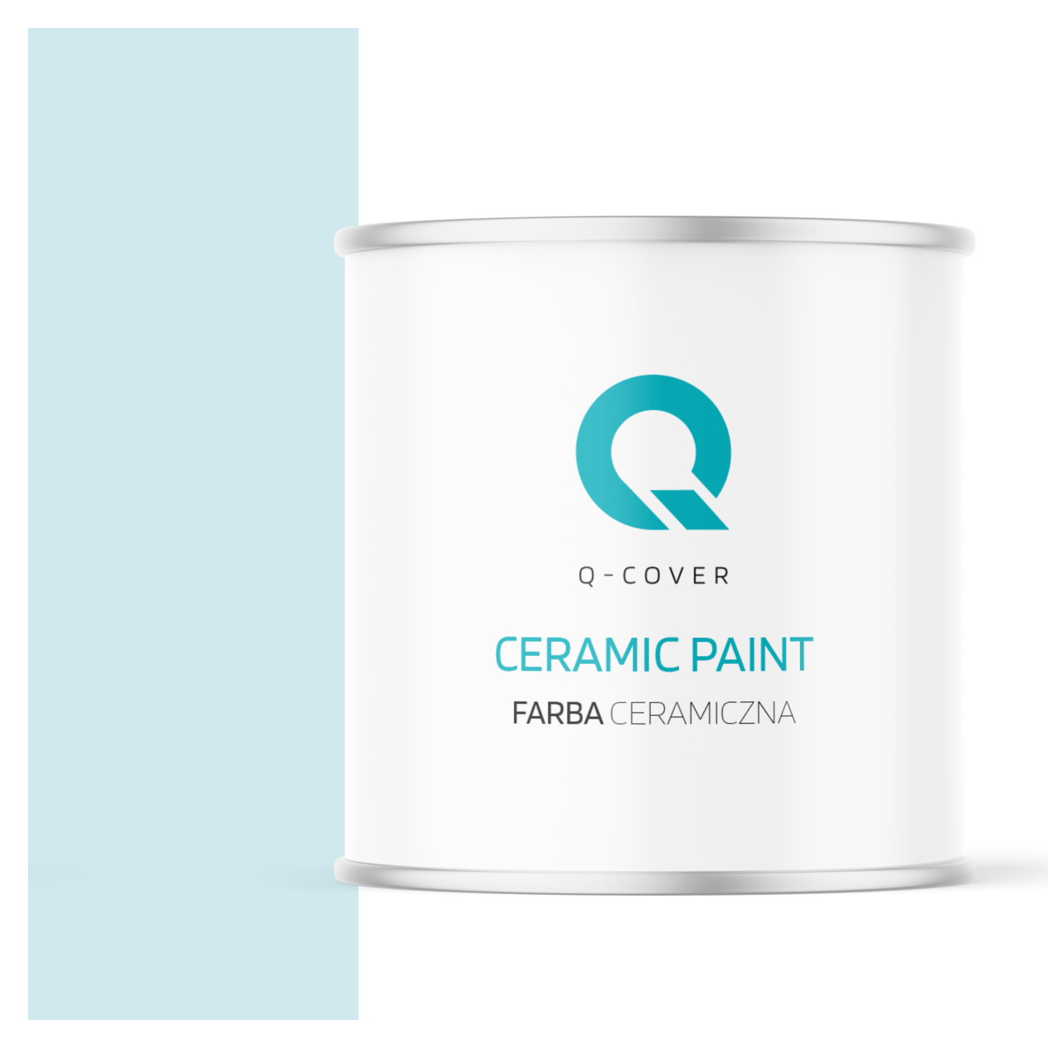 Farba Ceramiczna Do Ścian i Sufitów Q-Cover Biel złamana w niebieski H0378 Głęboki Mat 2L