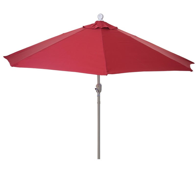 Parla parasol półokrągły, parasol balkonowy, UV 50+ poliester/aluminium 3kg ~ 270cm bordowy bez stojaka