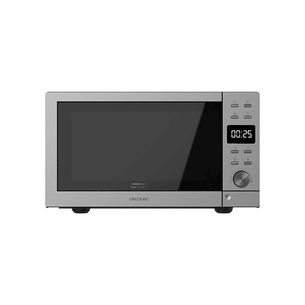 Cecotec Av2228 Microondas Sin Plato Digital Grandheat 2010 Flatbed Steel. Potencia 700W, Capacidad 20 Litros, Grill 900W - Imagen 6