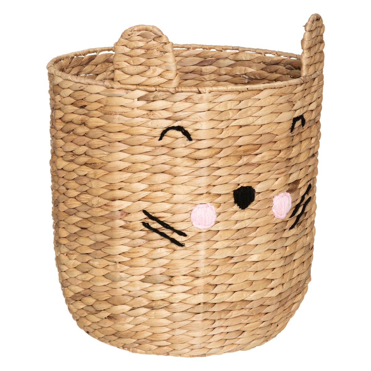 Panier Enfant Girafe Atmosphera – Jacinthe D’Eau Tressée Naturelle, H79 Cm, Style Boho & Élégant Pour Chambre Bébé Ou Salon