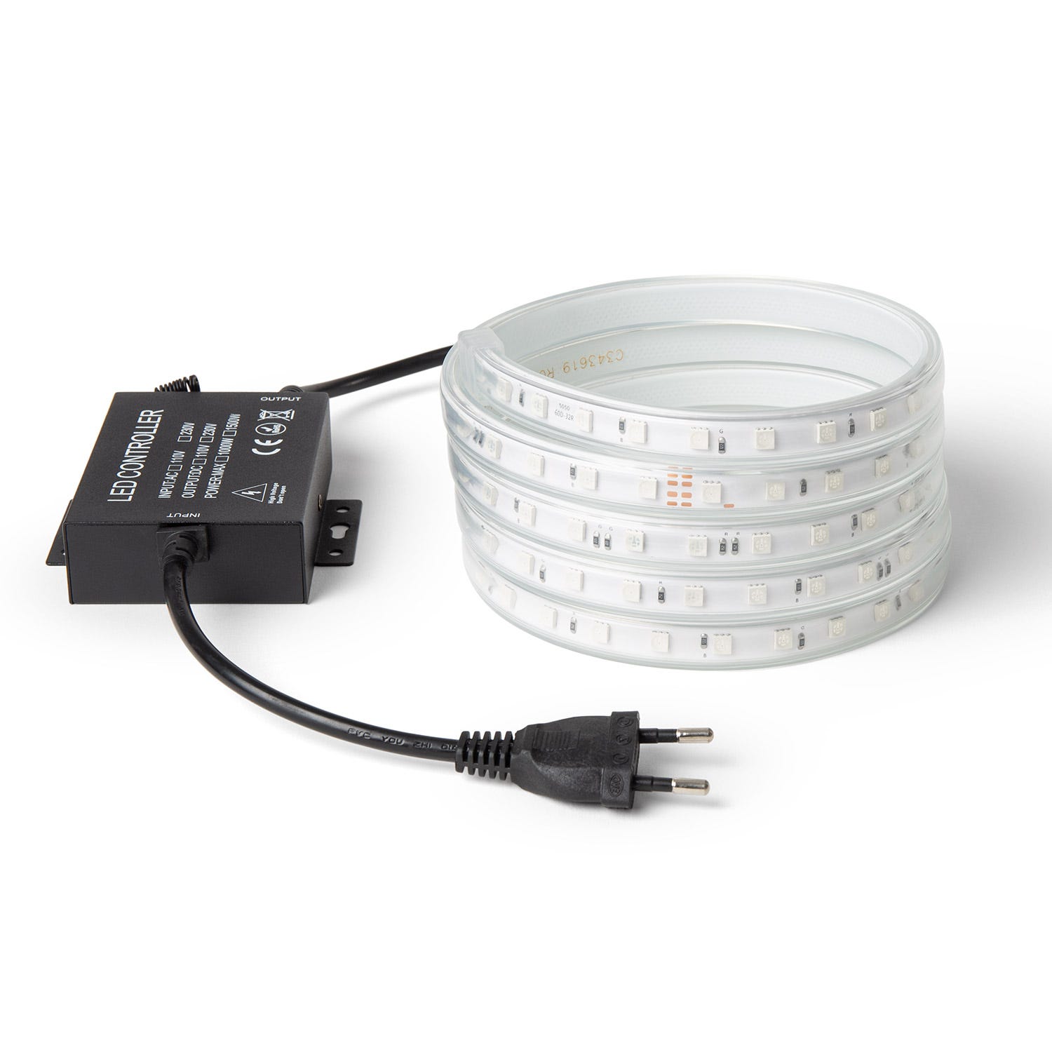 Led Rgb Ip65 Ruban LED RGB 220V SMD 60 LED/m 9.5W/m Largeur 14.5mm Coupe 100cm IP65 ...