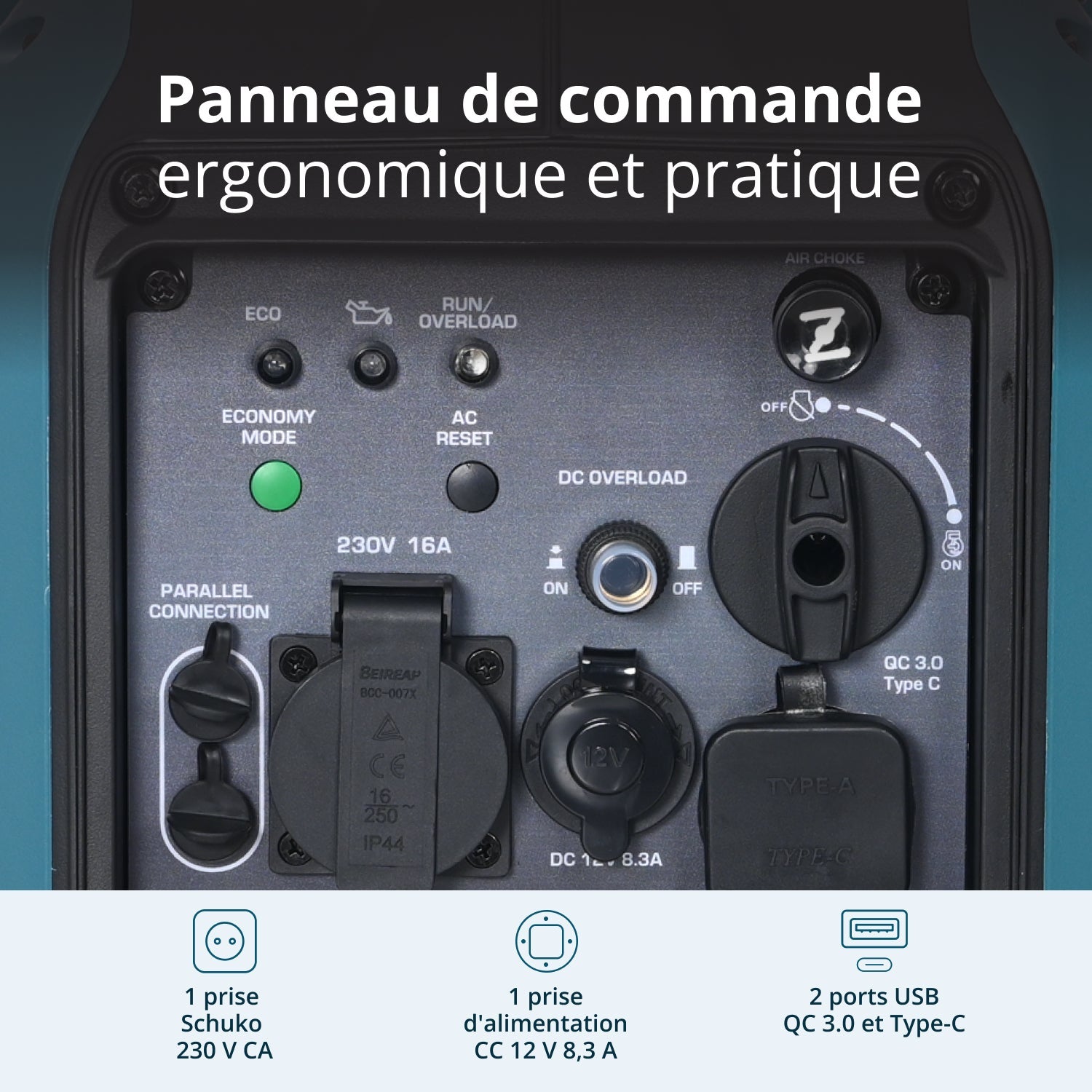 Groupe électrogène Inverter KS 1900i S Puissance maximale 2 kW - 7