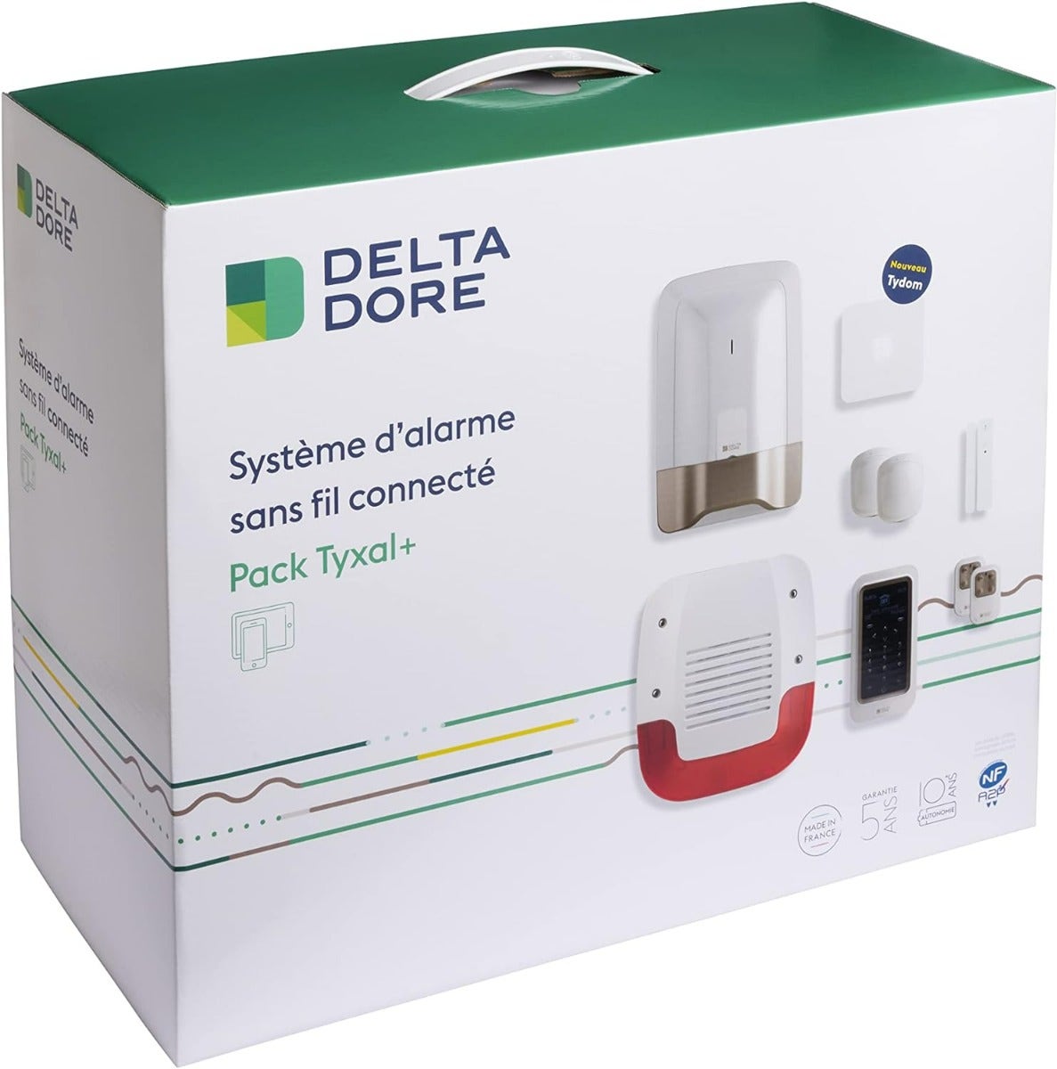 Delta Dore - Pack alarme complet sans fil Tyxal+ connecté - 6410192 - 6